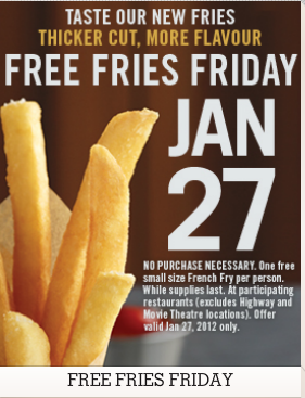 burger-king Burger King free fries