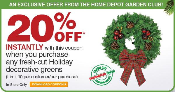 home depot coupons