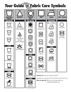 fabric care symbols
