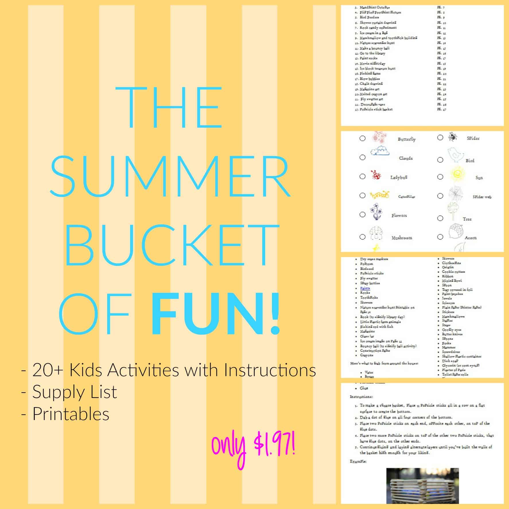 The Summer Bucket of FUN!