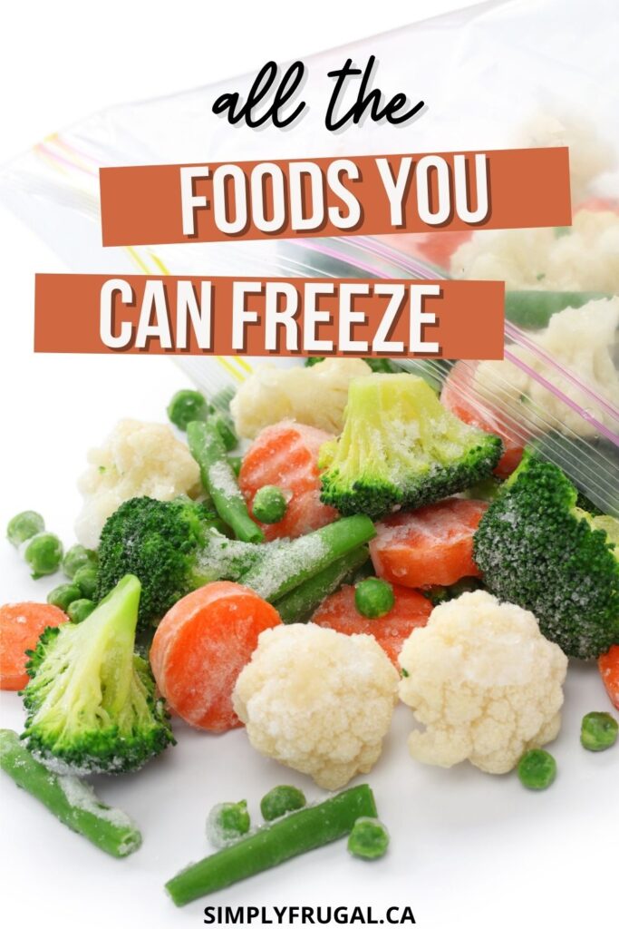 foods you can freeze