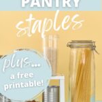 Basic pantry staples
