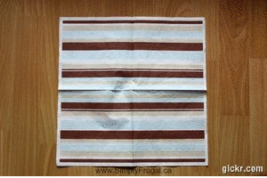 How to fold a napkin pocket, a simple napkin folding technique!