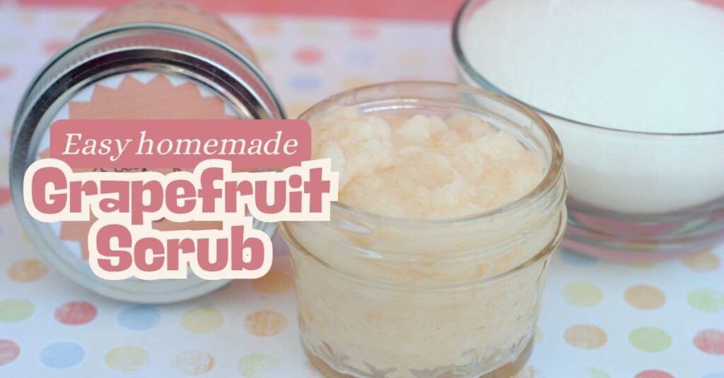 homemade grapefruit scrub