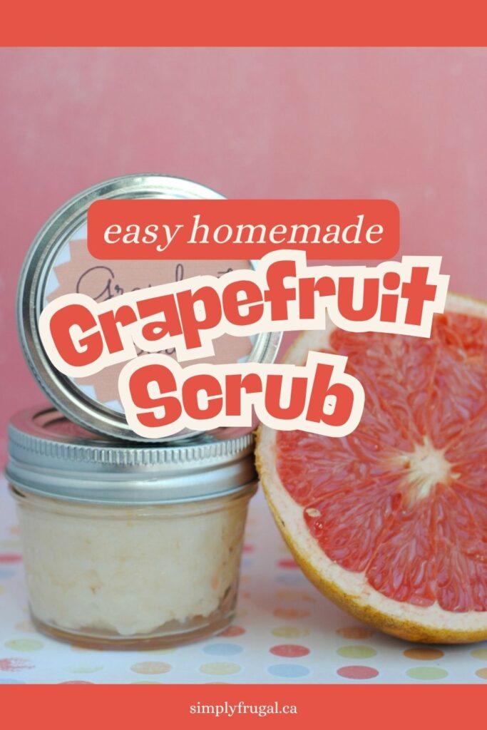 homemade grapefruit scrub