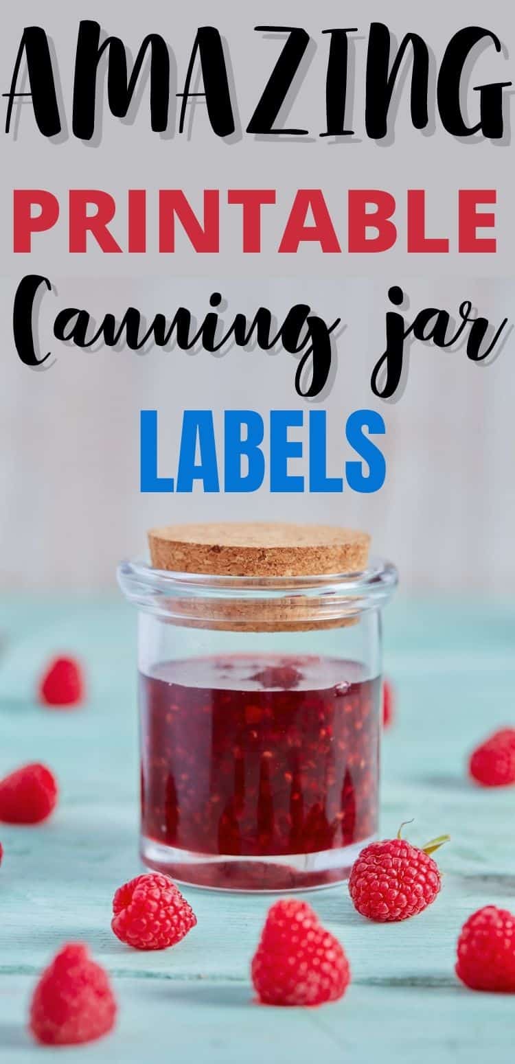 20 Free Printable Canning Jar Labels
