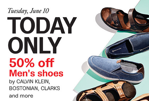 TheBay.com: 50% off Shoes, Sandals and Socks