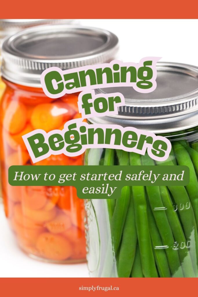 canning for beginners