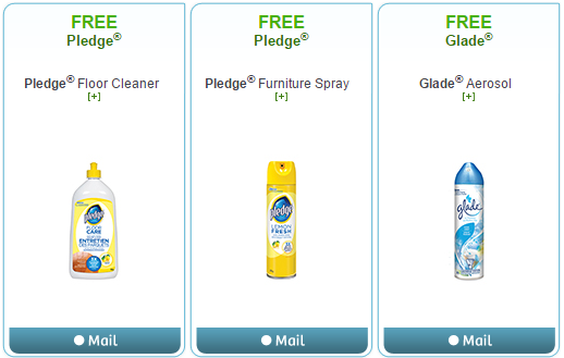 Coupons for FREE Pledge and Glade Products (ALL GONE)