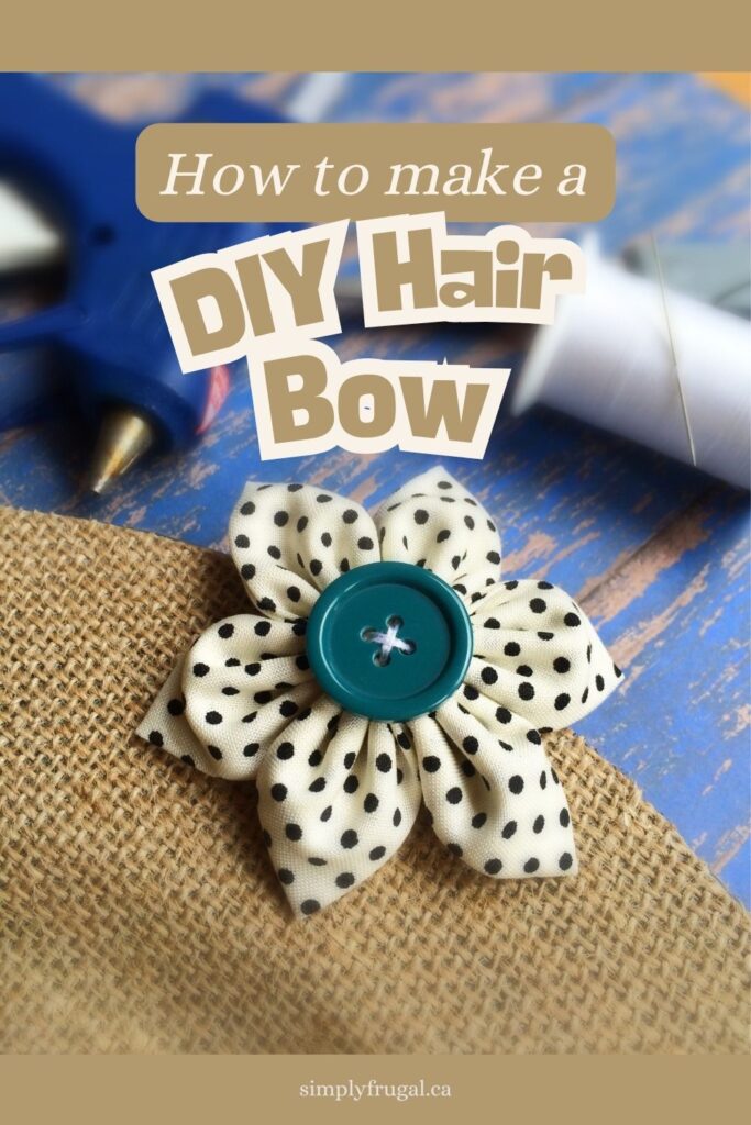 how to make a DIY hair bow