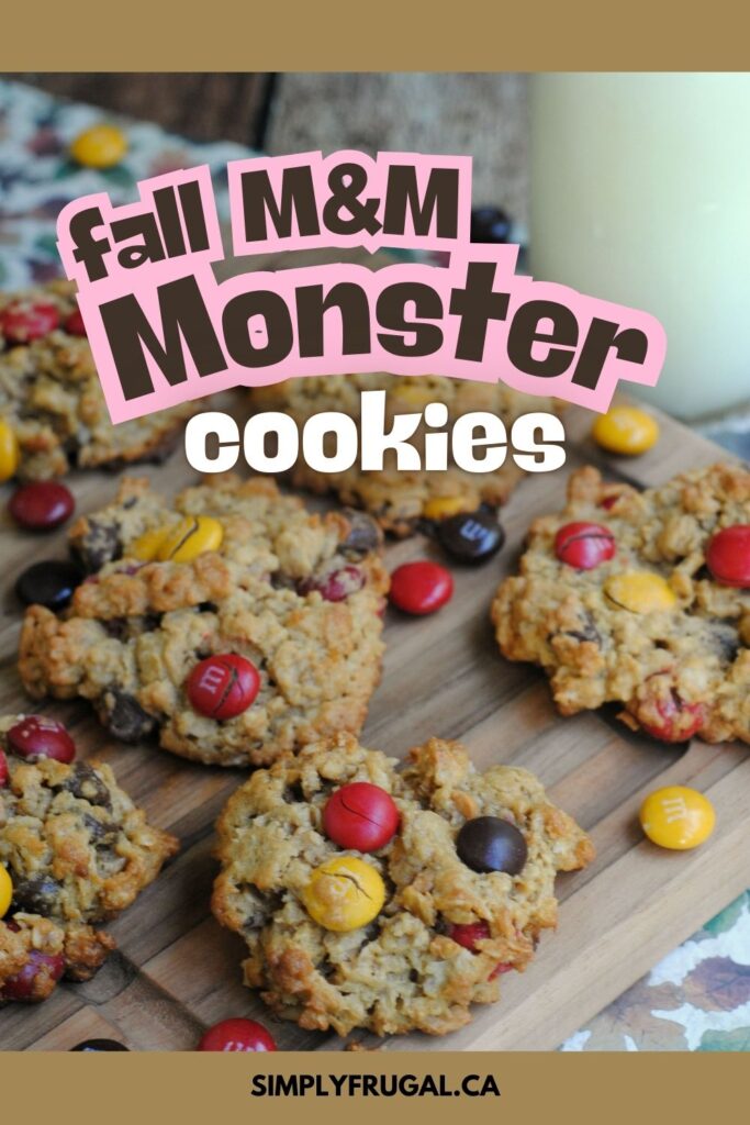 M&M monster cookies