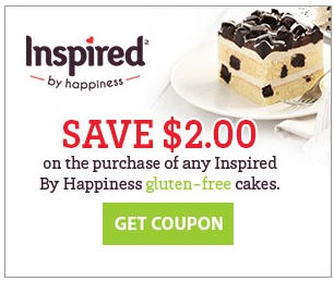 Gluten Free Coupon: $2 off Inspired by Happiness Gluten Free Cakes