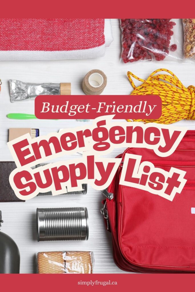 emergency supply list