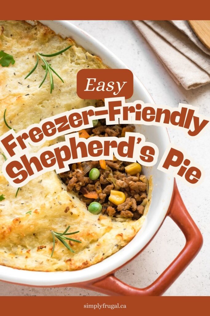 freezer friendly shepherd's pie