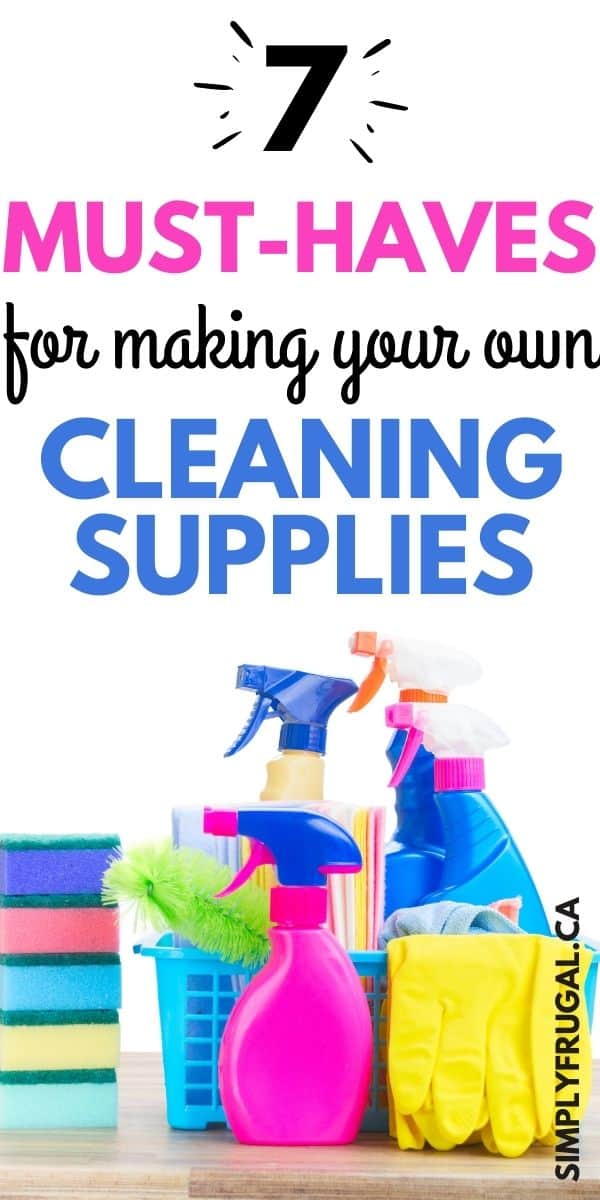 If you want to start experimenting with making your own cleaning supplies, but donât know where to begin, take a peek at these 7 must haves for making your own cleaning supplies! If you want to start experimenting with making your own cleaning supplies, but donât know where to begin, take a peek at these 7 must haves for making your own cleaning supplies!