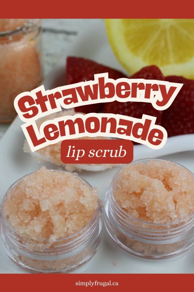 strawberry lemonade lip scrub