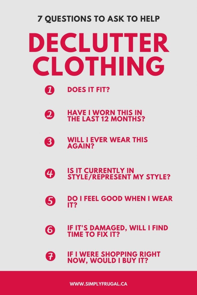 declutter clothing