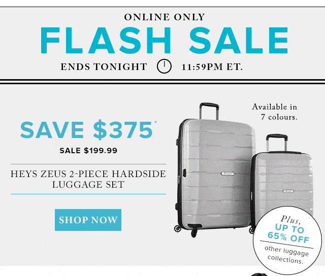 heys luggage the bay