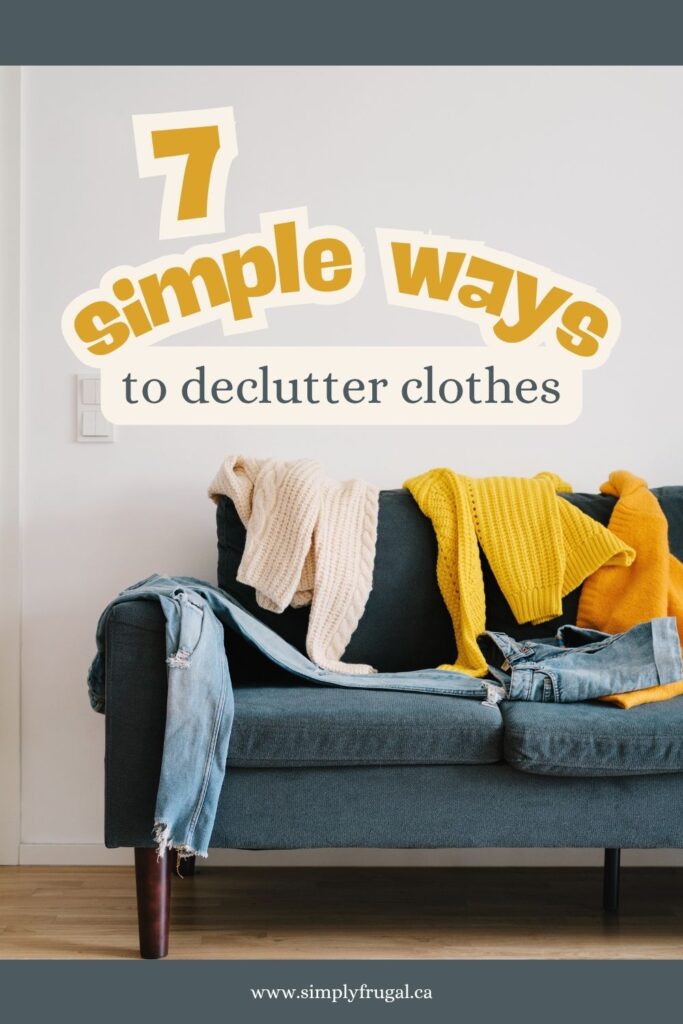 declutter clothes
