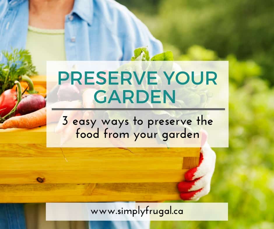 Three Easy Ways to Preserve the Food From Your Garden