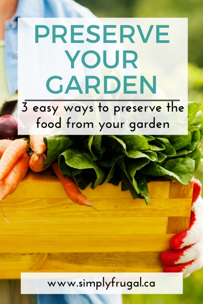 Three Easy Ways to Preserve the Food From Your Garden