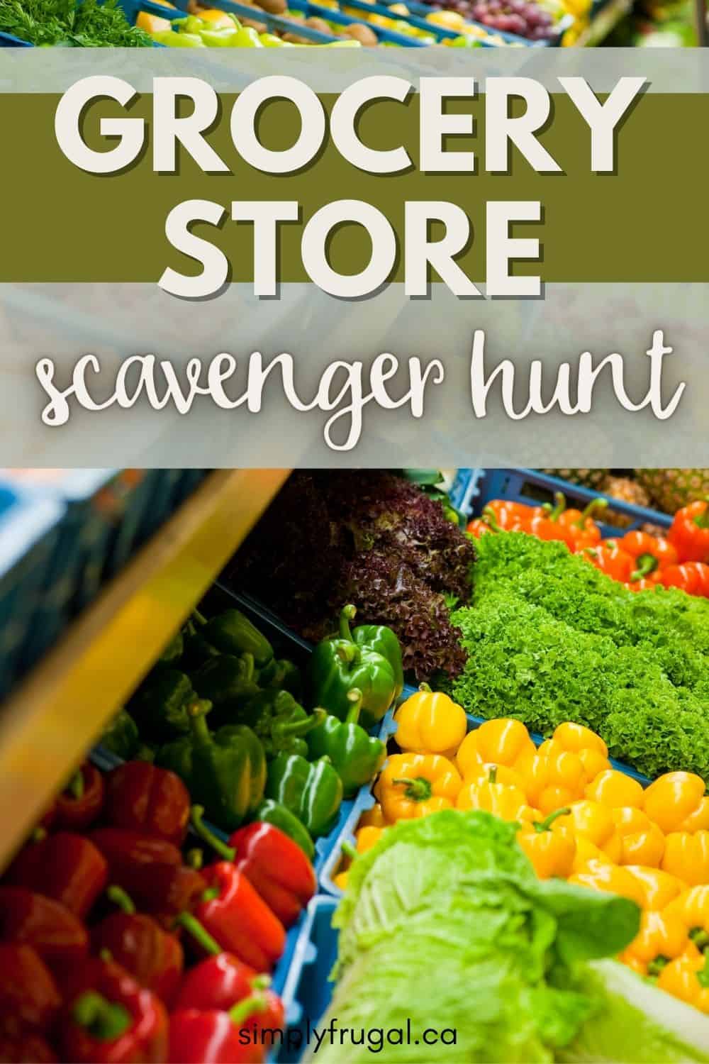 Grocery store scavenger hunt