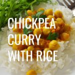 You have got to try this Chickpea Curry with Rice. It is so delicious and perfect for picky eaters and those with food sensitivities. #vegan #curry