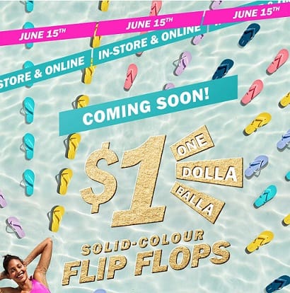 $1 flip flops canada