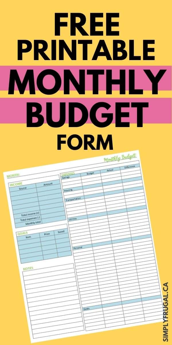 If you are struggling with getting your budget under control, then you’ll want to download this free monthly budget form right away! If you are struggling with getting your budget under control, then you’ll want to download this free monthly budget form right away!