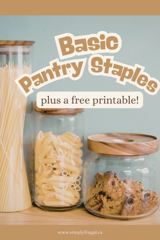 basic pantry staples