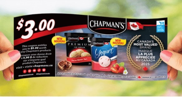 Chapman's ice cream coupon