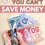 why you can't save money