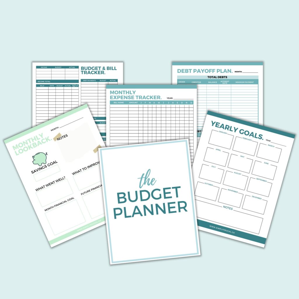 printable budget planner