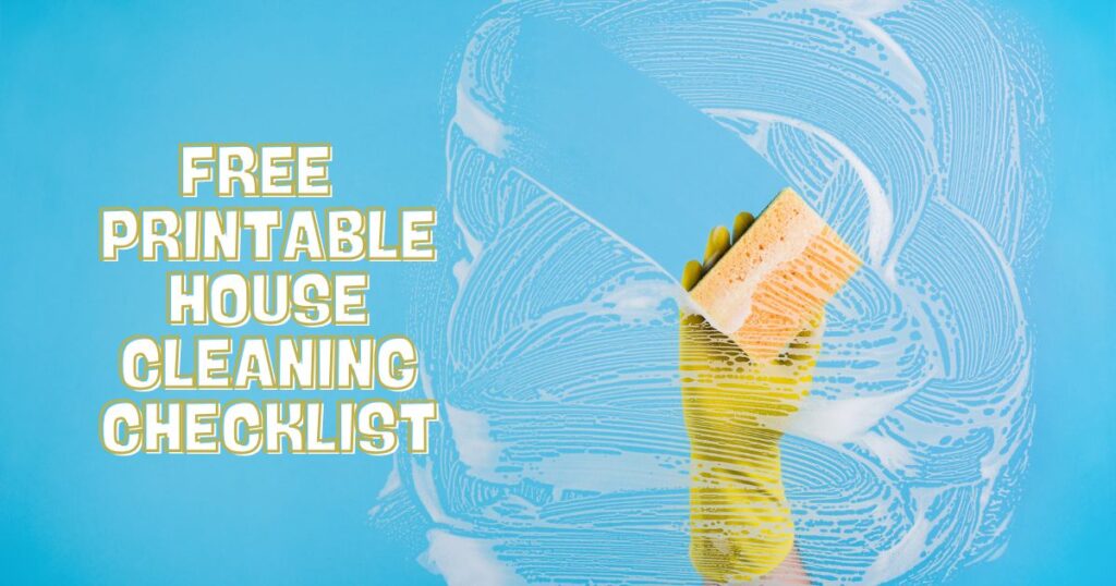 printable house cleaning checklist