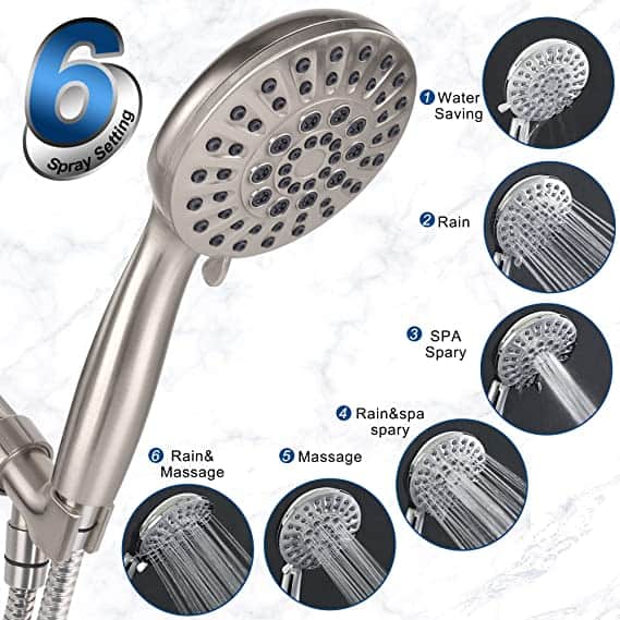 6 Setting Shower Head Deal