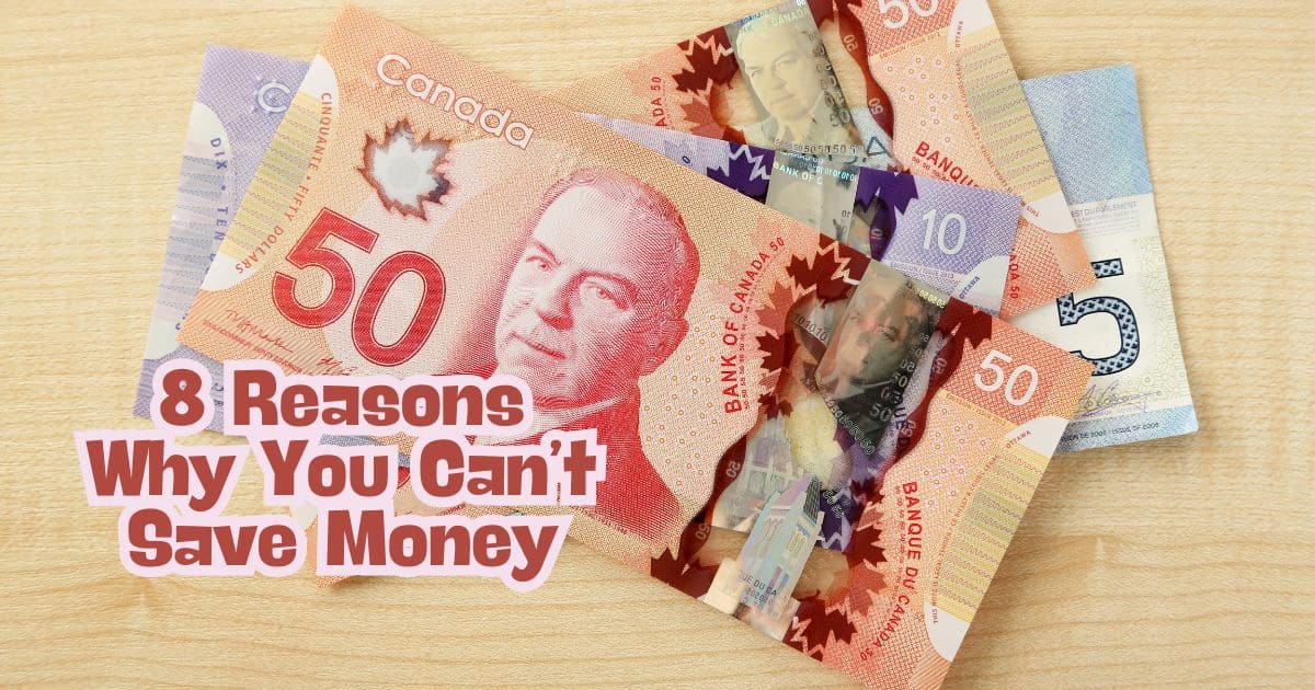 why you can't save money