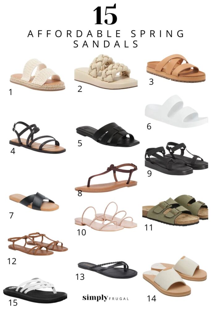 15 Affordable Spring Sandals