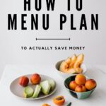 How to menu plan for the week