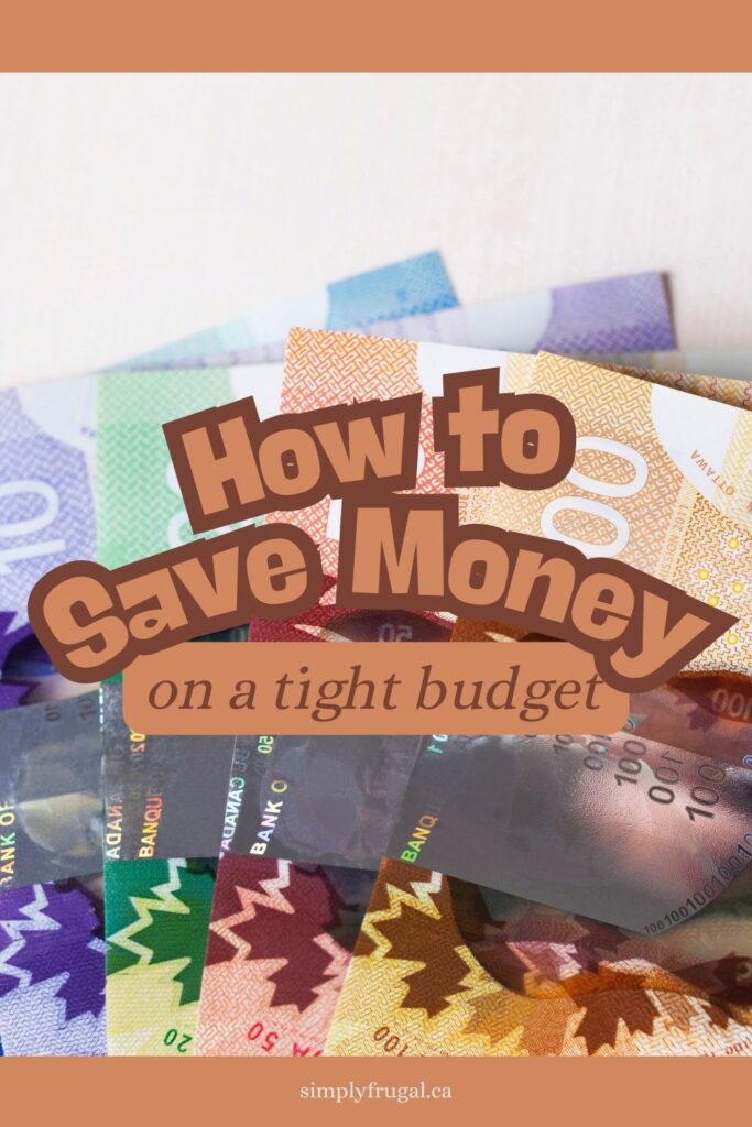 save money on a tight budget