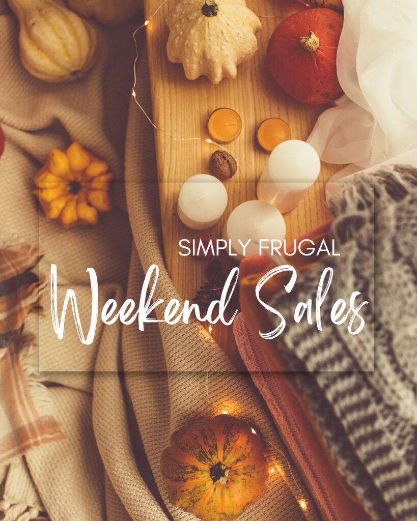 simply frugal weekend sales