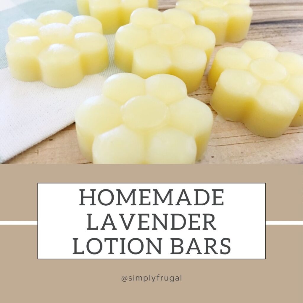 homemade lavender lotion bars