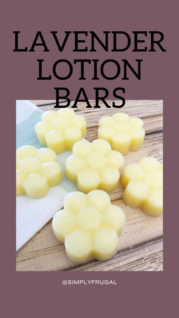 homemade lavender lotion bars