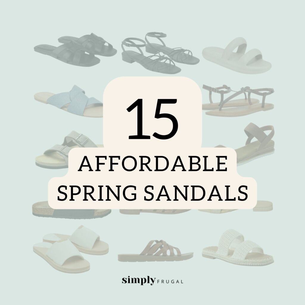 affordable spring sandals