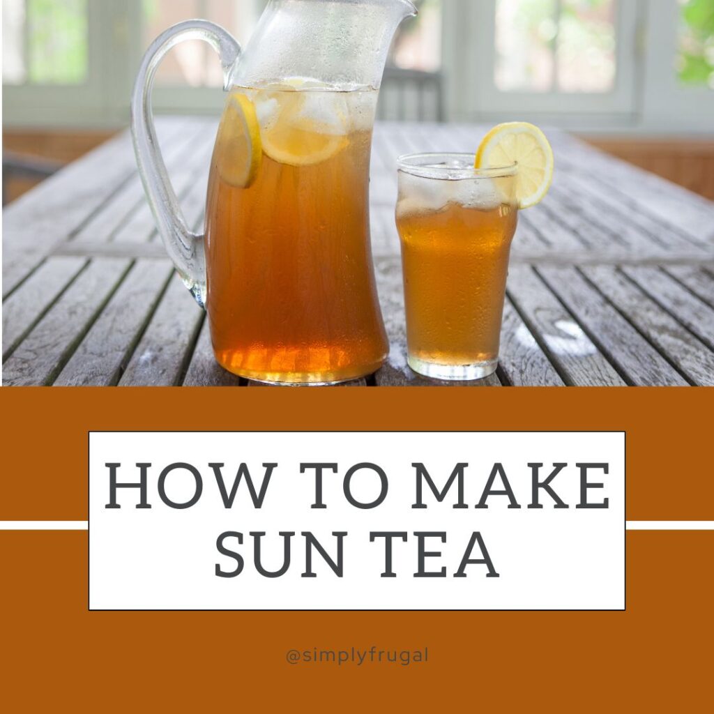 how to make sun tea