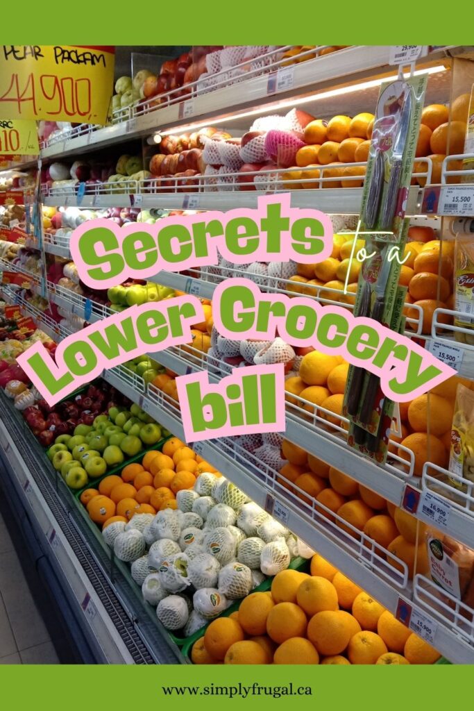lower grocery bill