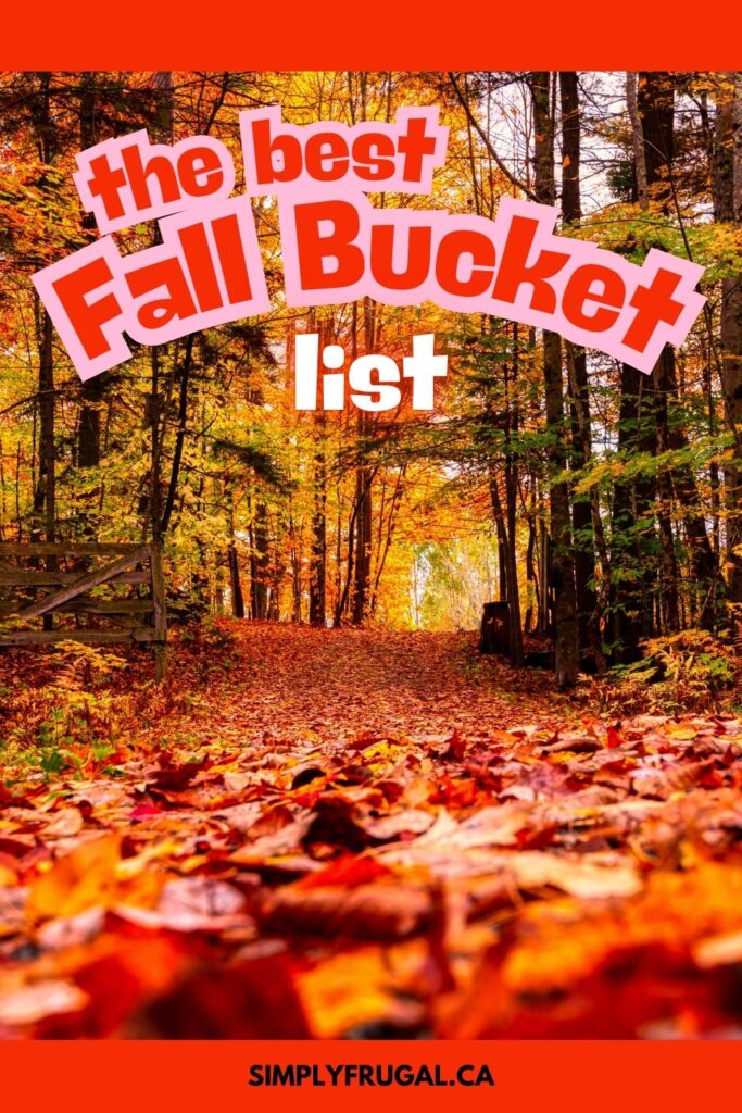 fall bucket list