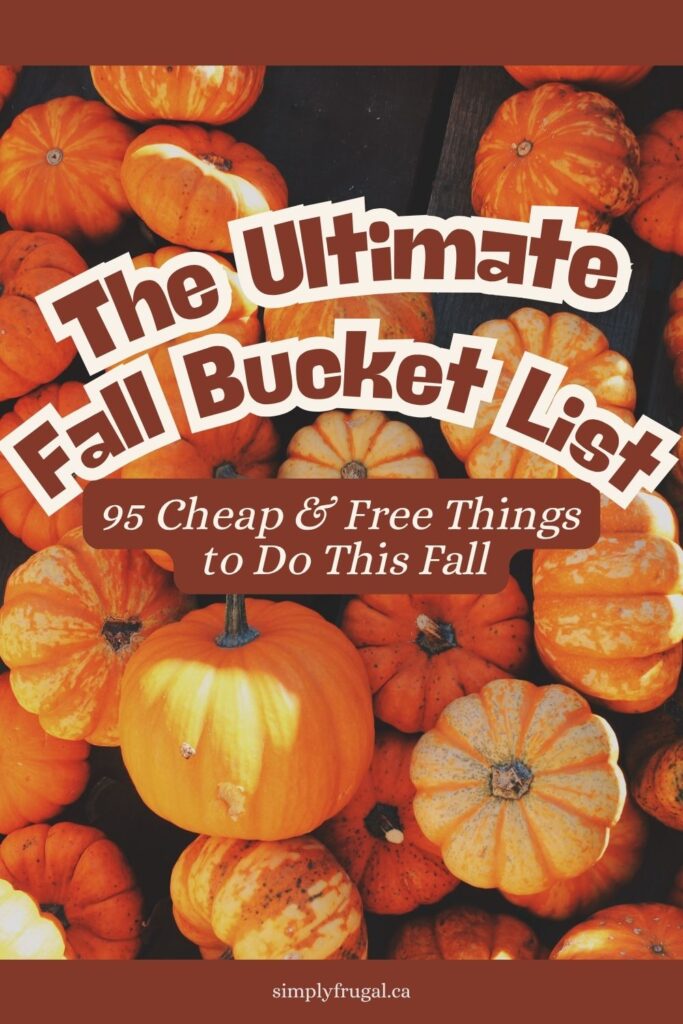 fall bucket list