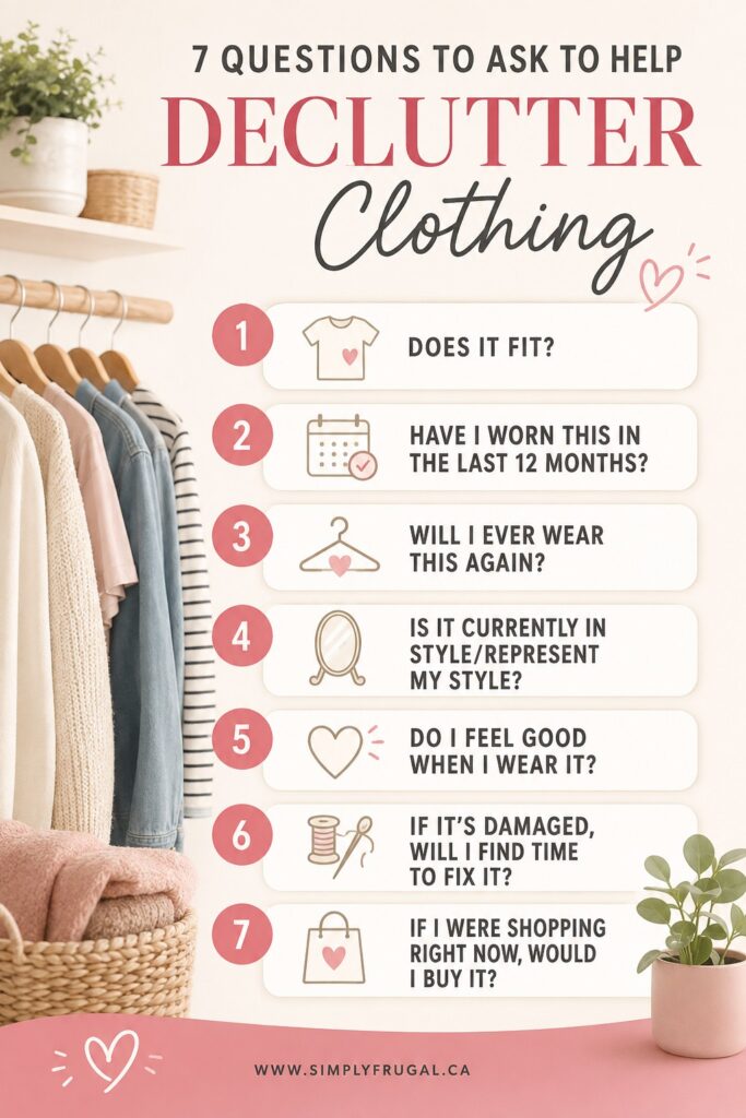 declutter clothes