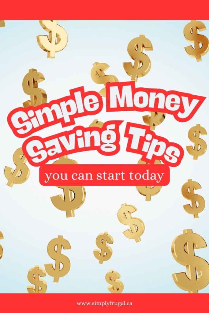 simple money saving tips