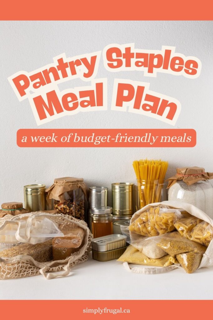 pantry staples meal plan